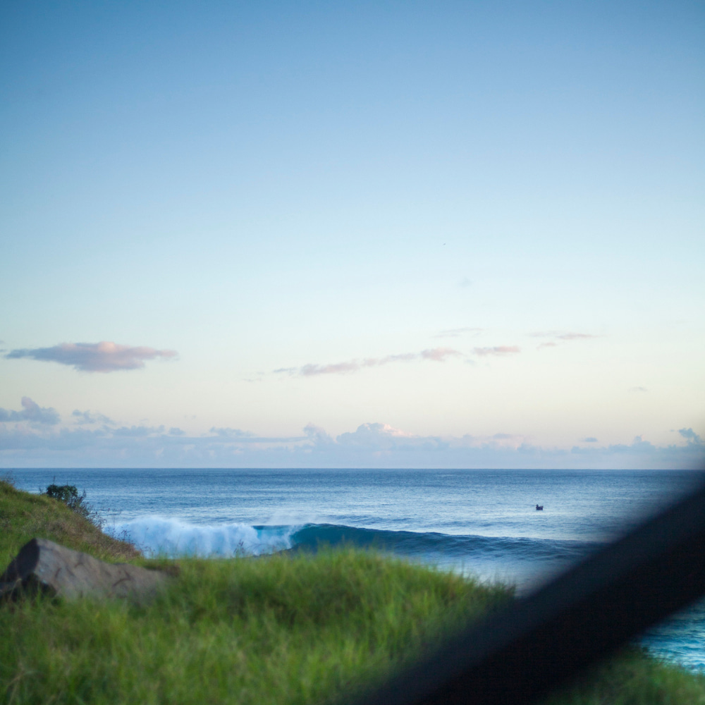 Surf spot selected by a surf guide
