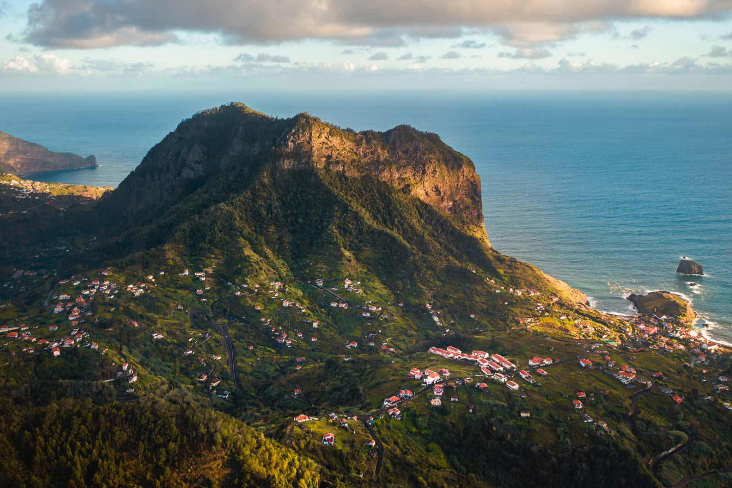 Landscape of Penha d´Águia in Porto da Cruz