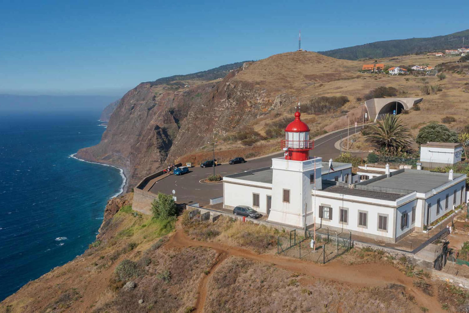 Landscape of Ponta do Pargo in a sunny day
