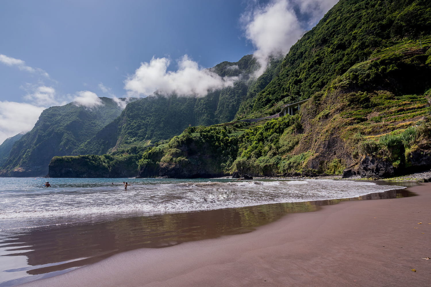 Landscape of the Seixal beach